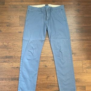 Jcrew Mens Light Blue Chino Stretch Fit in 33x32